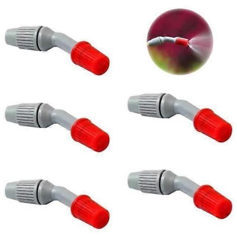 Garden Sprayer Nozzle Head Replacement 5 Pack Plastic Water Sprayer Nozzles Easy Install Remove Suitable for Gardening Cleaning (1/5)