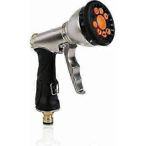 Pistolet d'arrosage Metal Buse de pulvrisation de Tuyau en mtal Robuste Modle de pulvrisation 9 Voies Buse d'arrosage de Nettoyage de pulvrisateur de (1/5)