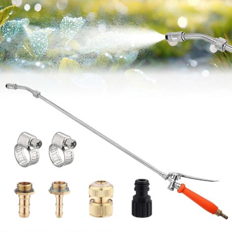 29 Inch Stainless Steel Pump Sprayer Wand Replacement with Adjustable Nozzle and Brass Fittings for Garden and Car Wash (1/5)