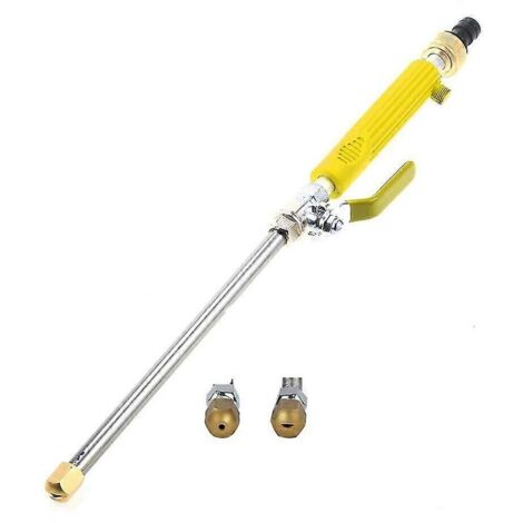 Portable Long Pole High Pressure Water Gun for Cleaning, Garden Water Gun (yellow) (1/5)