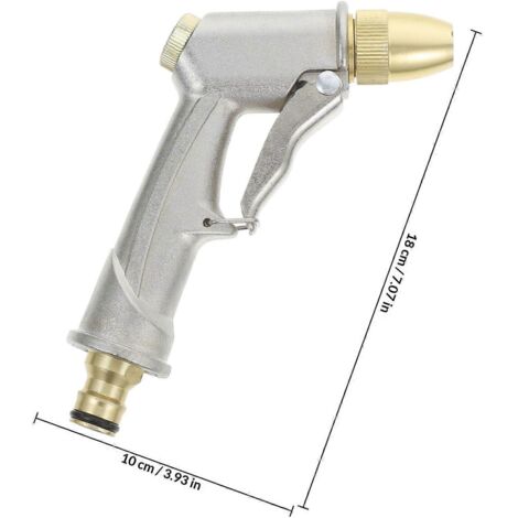 Car Washing High Pressure Sprayer Multifunction Watering Tool Silver (1/3)