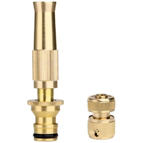 High Pressure Prime Hose Nozzle Adjustable Copper Water Sprayer Accessories (1/2)