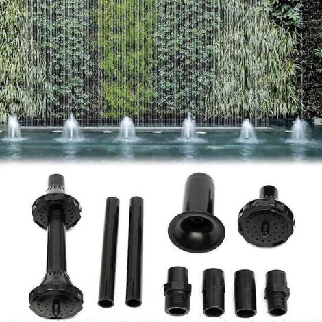 Fontaine solaire avec 8 buses - 16 cm - Fontaine solaire pour extérieur