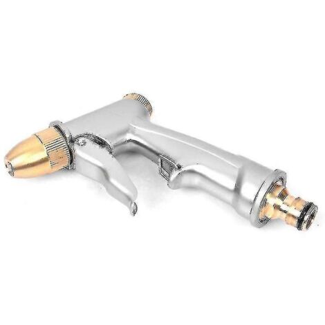 Garden Hose Nozzle, Heavy Duty 100% Metal High Pressure Water Nozzle, 4 Patterns For Garden, Abs Anti-slip Handle High Quality (1/3)