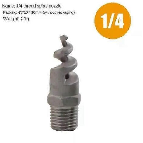 Watering Mist Sprinkler Full Cone Multipurpose Spiral Jet Nozzle Large Stainless Steel Industrial Spray Nozzle For Garden hwy (1/5)