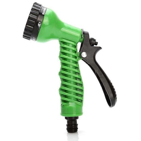 Garden Water Spray Garden Hose Nozzle 7 Adjustable Patterns High Pressure Hand Gun Grip Trigger for Watering Lawn and Garden Pet,green Betterlifefg (1/5)