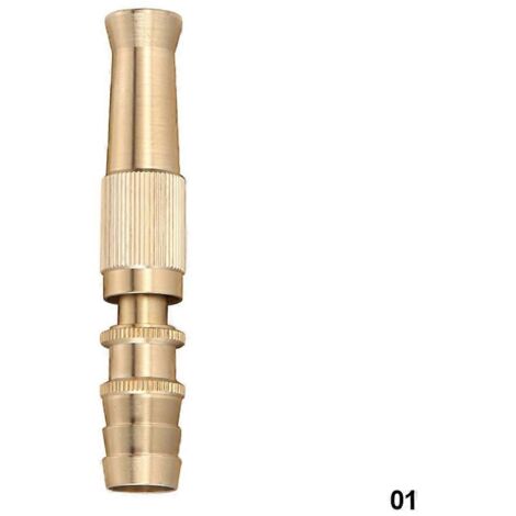 Car High Pressure Water Spray Gun Spray Nozzle Washing Machine Nozzle with Quick-connect Connector Brass Lawn Garden Hose Pipe (1/5)