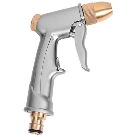High Pressure Water Spray Gun Metal Brass Nozzle Garden Hose Pipe Lawn Car Wash Sprayer Sprinkler Car Wash Tool Water Guns (1/5)