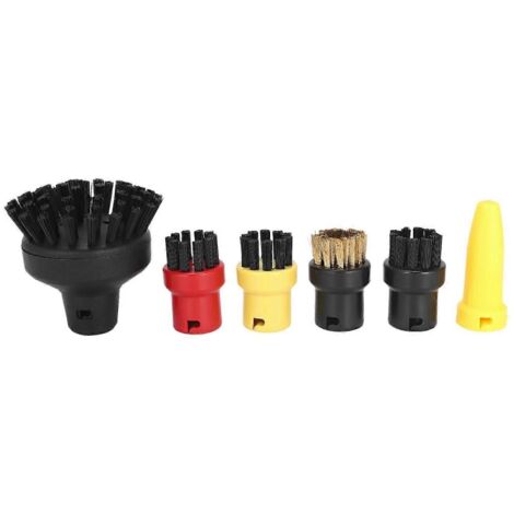 Round Brush Sprinkler Nozzle Head for Karcher SC1 SC2 SC3 SC4 Large Round Brush Cleaning Brush for S (1/5)