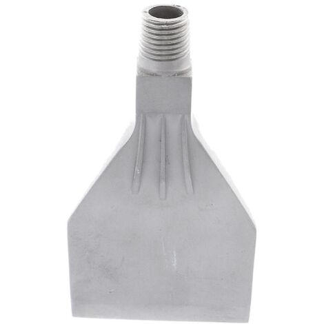 Stainless steel 1/4" Thread Flat Wind Jet Air Blowing Nozzle Spray Silver (1/5)