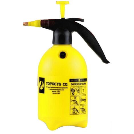 Adjustable Hand Pressure Sprayer - 2L Copper Nozzle Head for Garden Use, Corrosion Resistance (1/3)
