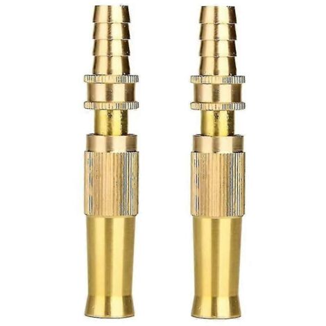 Garden Brass Spray Gun Nozzle High Pressure Water Hose Nozzle Heavy Duty Water Spray Gun Adjustable 20240603 (1/5)