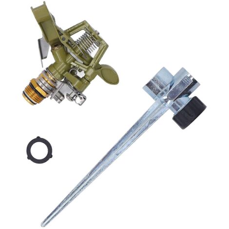 4 Sets Sprinkler Watering Nozzle G3/4 Female Thread 360 Degree Automatic Rotation Lawn Watering Sprinkler (1/5)