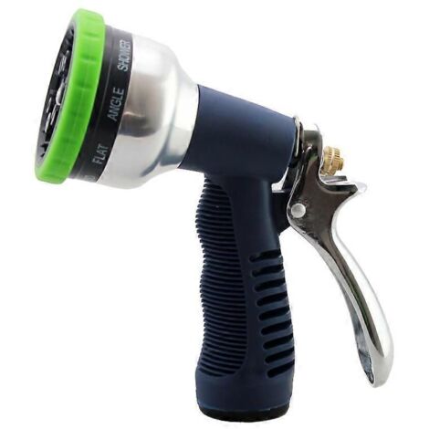 Watering Gun, Sprayer Watering Gun with 3/4 Connector, 9 Modes Adjustable Watering Gun, Heavy Duty Zinc Trigger, High Pressure for Shower/Garden/Car/L (1/5)