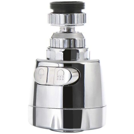 Kitchen Faucet Spray Head Stainless Steel 360 Degree Rotatable Splashing Proof Filter Nozzle Head Sink Faucet Extender Short Type (1/4)