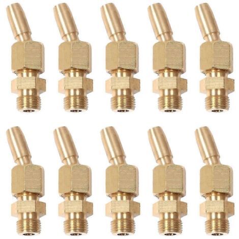 10Pcs 1/8" DN6 Brass Water Spray Nozzles for Fountain Pond Garden Landscape Decoration (1/5)