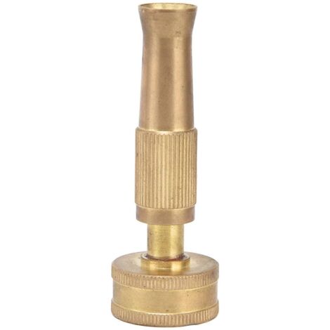 Adjustable Twist Nozzle Heavy Duty Solid Brass Thicken Garden Hose Sprayer Adapter for Watering YEMAA (1/5)