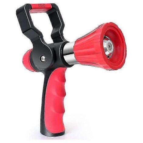 Heavy Duty Firefighter Nozzle, Adjustable Metal Hose Spray Gun with Ergonomic Handle (1/5)