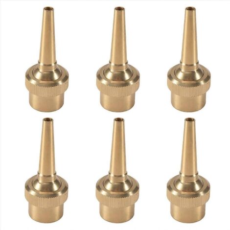 6 PCS Fountain Nozzle Head G1/2 DN15 Adjustable Direction Jet Water Sprinkler Head for Garden Pond A (1/5)