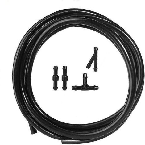 5pcs/Set 2m Car Windshield Washer Hose Automotive Car Wiper Blade Pipe Windshield Jet Spray Wiper Nozzle Water Hose Fluid Tube (1/5)