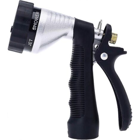 Good Water Hose Nozzle Spray Nozzle, Metal Garden Hose Nozzle With Adjustable Spray Patterns, Perfect For Watering Plants (1/4)