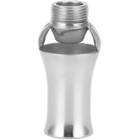 Stainless Steel Cedar Shaped Fountain Nozzle Adjustable Water Spray Head Pond SprinklerG3/4 Male Thread (1/5)
