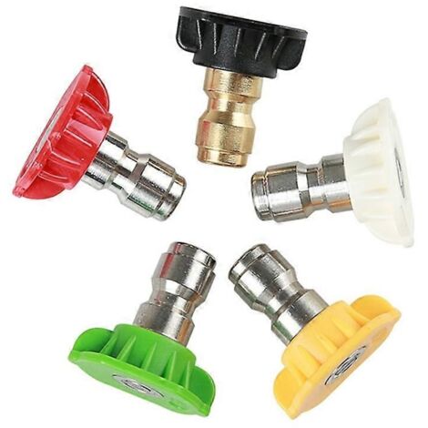 5pcsSet 14" Quick Connector Car Washing Nozzles Metal Jet Lance Nozzle High Pressure Washer Spray Nozzle (1/5)