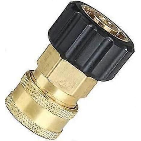 M22 Male Hose Connector To 6.35 Mm For High Pressure Cleaner - Brass Quick Connector (1/4)