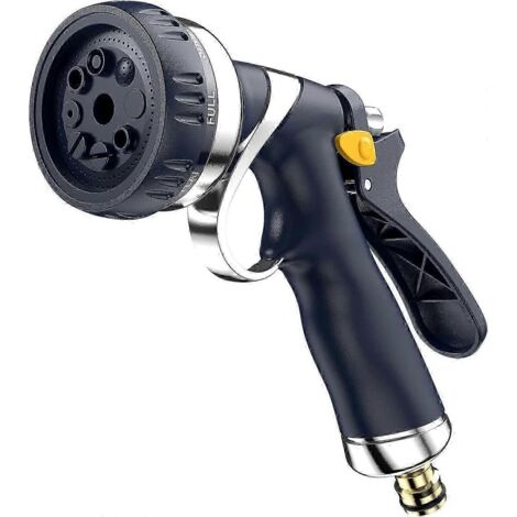 Heavy-Duty Adjustable Garden Hose Spray Nozzle with Multiple Patterns (1/5)