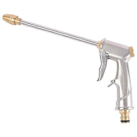 Garden Hose Spray Gun with Full Brass Nozzle for Car and Pet Washing, Watering Lawn and Garden (1/5)