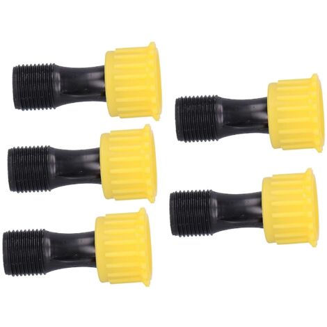 Potain Thread Spray 5Pcs G3/8 Male Thread Spray Nozzle 4-Hole Straight Spray Nozzle Spray Head