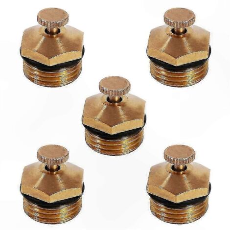 Brass Centrifugal Spray Nozzle, 1/2" Adjustable Water Atomizer for Garden Irrigation & Micro Jet Sprinkler Use (1/5)