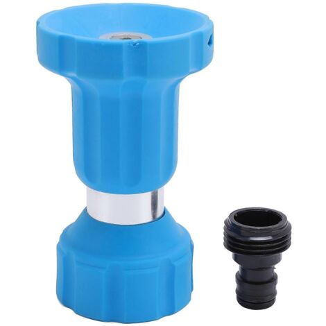 Buse de tuyau d'arrosage en acier inoxydable, style pompier, pulvérisateur robuste pour arrosage des plantes, lavage de voiture et animaux domestiques (1/3)