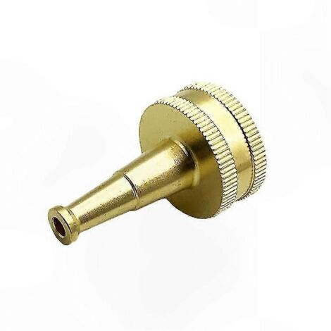 2-Pack 2" Brass Garden Hose Nozzle with Rubber Washer for High-Pressure Cleaning (1/2)