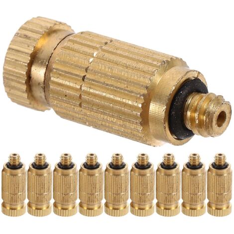 Misting Nozzle Brass Atomizing Spray Mister Nozzle Replacement 20Pcs for Outdoor Use (1/5)