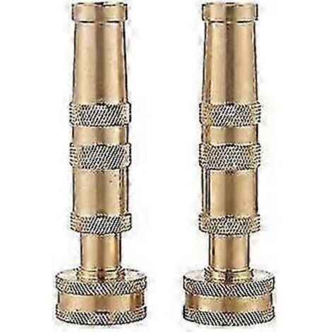 Adjustable Twist Brass Hose Nozzle, 4" Heavy-duty Garden Hose Nozzle (1/5)