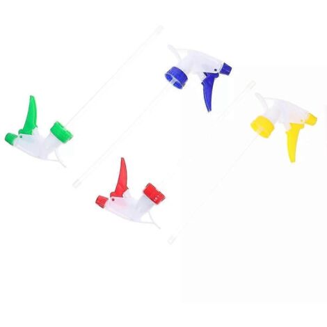 Plastic Pump Sprayer Nozzles, 4Pcs Press Heads Mixed Style Nozzles (1/5)