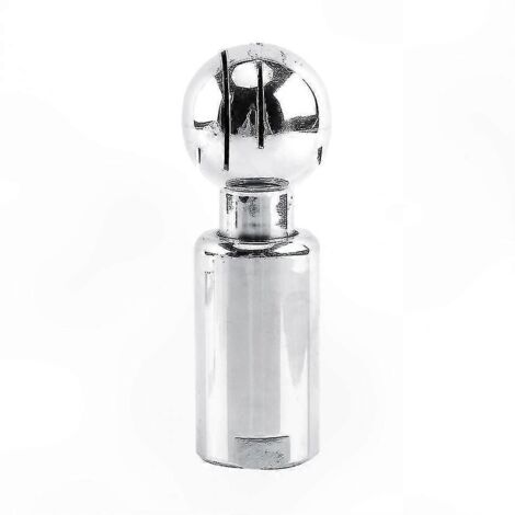 360 Degree Rotating Cleaning Nozzle with Internal Thread for Cans 3/4 Inch Sanitary Stainless Steel Spray Ball (1/4)