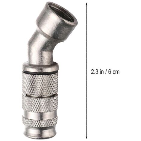 45 Degree Bending Spray Nozzle Farm Vehicle Spraying Nozzle 4Pcs Silver (1/5)