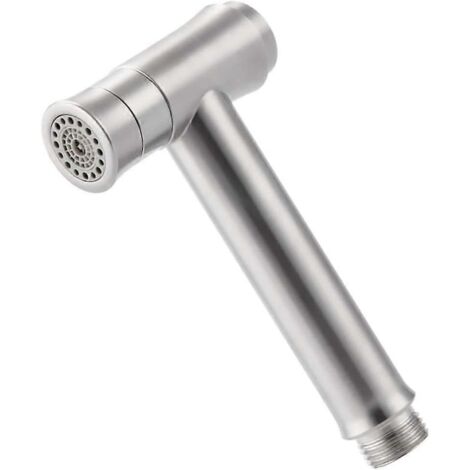 Toilet Seat Bidet Sprayer - Bathroom Faucet Bathtub Washing Car Shower Stainless Steel Diaper Cleaning Nozzle, 2 Modes, One Press (1/5)