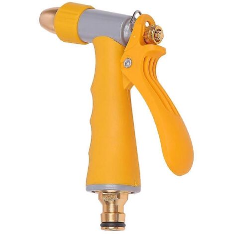 Garden Watering High Pressure Nozzle Sprayer For Car Washing And Yard Care 4Pcs Yellow Ergonomic Handle Multi-Functional Tool (1/5)