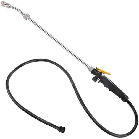 Garden Watering Wand with Pressure Spray Nozzle, Stainless Steel Ergonomic Grip for Car Wash and Pet Bathing (1/5)