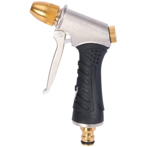 Garden Hose Nozzle Head Water Sprayer High Pressure Water Brass Nozzle (1/5)