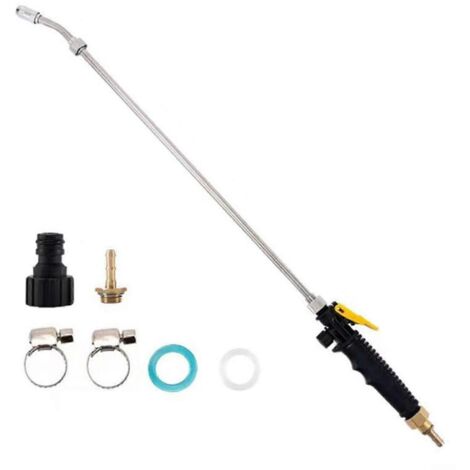 Garden Watering Wand 72cm Adjustable Stainless Steel Pressure Hose Nozzle LeakProof Design (1/5)