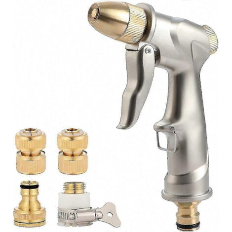 High Pressure Garden Watering Gun with 4 Brass Connectors for Plants (1/5)