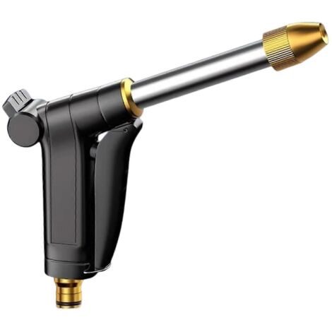 Garden Hose Nozzle Heavy Duty Metal Spray Nozzle High Pressure Water Nozzle Adjustable for Watering Plant Washing Car Multicolor (1/3)