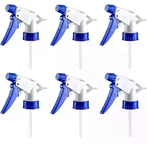 6Pcs Industrial Chemical Resistant Trigger Sprayer - Garden Home Cleaning Watering Spray Heads for Spray Bottle Replacement (1/5)