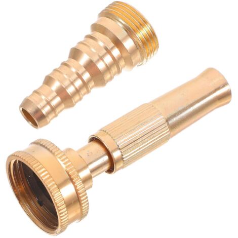 High Pressure Jet Nozzle For Gardening 1 Set Golden Perfect For Deck Cleaning With Internal Threaded Connection Offering Efficient Watering (1/5)