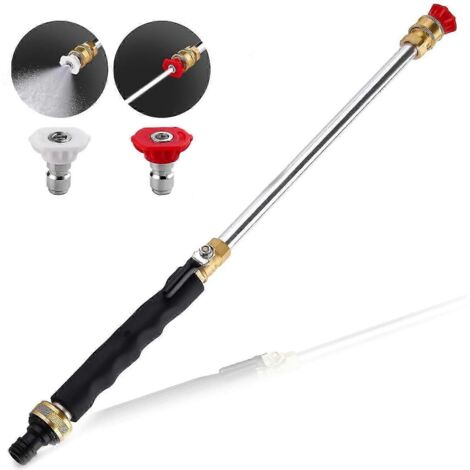 Upgraded Jet Nozzle Power Washer for Garden Hose,Jet Nozzle for High Pressure Hose with 2 HighPressure Jet Nozzles High Pressure Washer Tools (1/5)