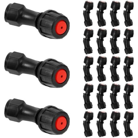Black Plastic Agricultural Spray Nozzles for Gardens 2Pcs Wind-Resistant Tips (1/5)